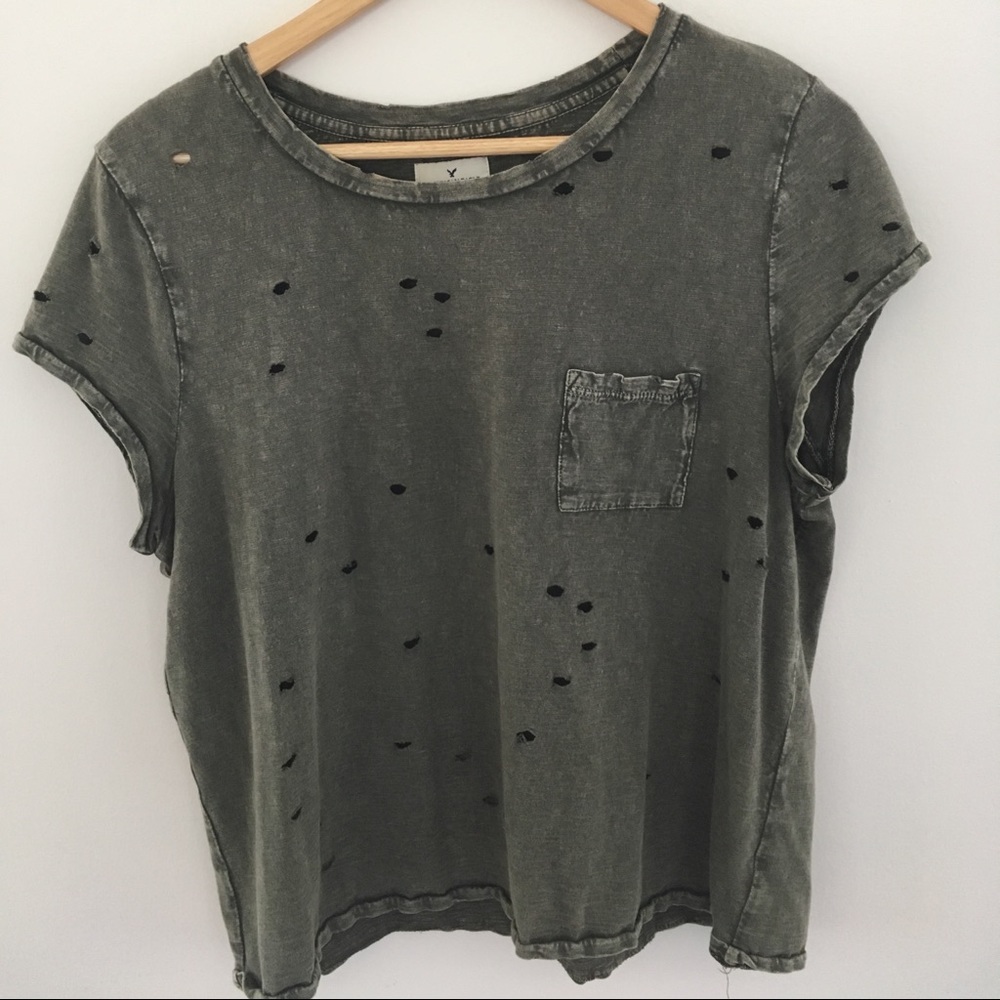 American Eagle Distressed Tee